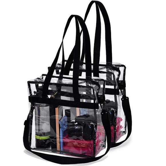 Pack of 2 Clear Tote Bag Stadium Approved [NEW] - Picture 1 of 6